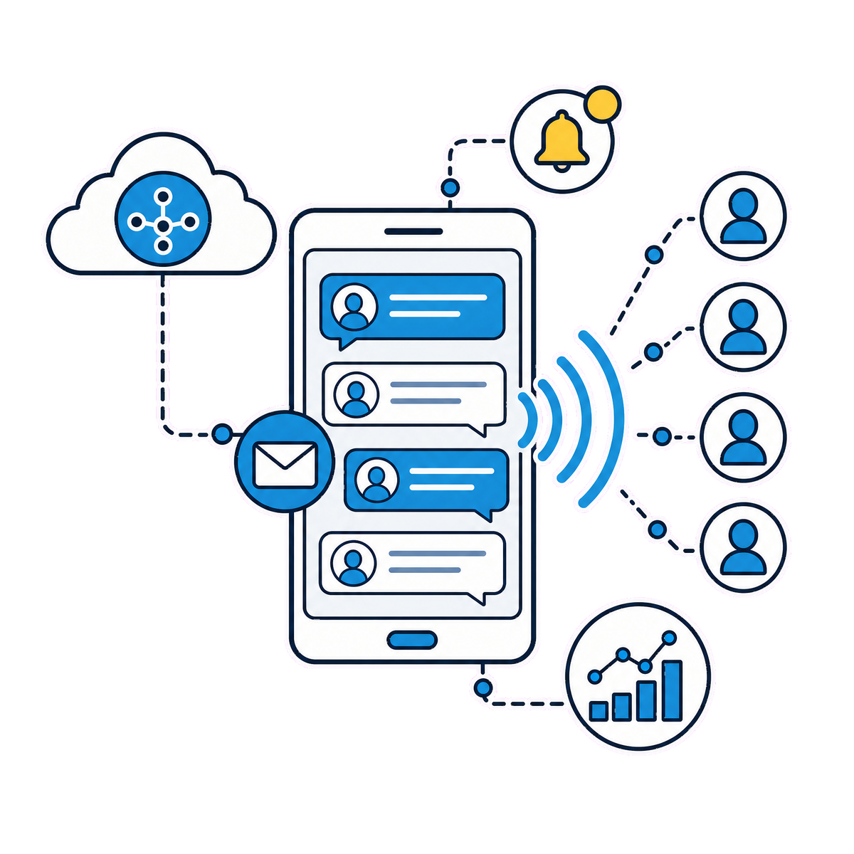 EsoftBD bulk messaging illustration
